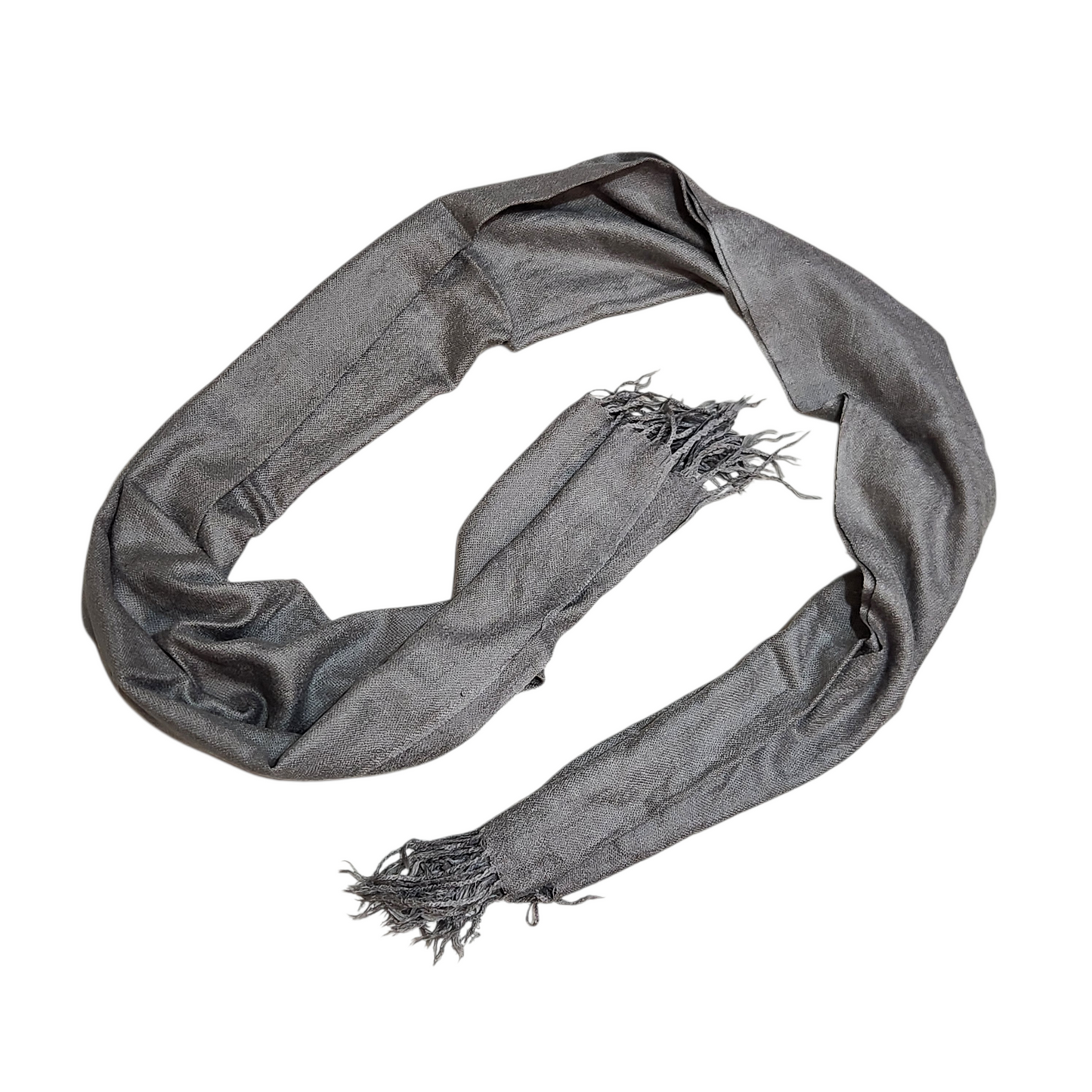 צעיף אפור דק