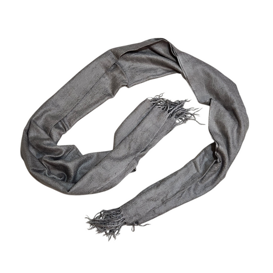 צעיף אפור דק