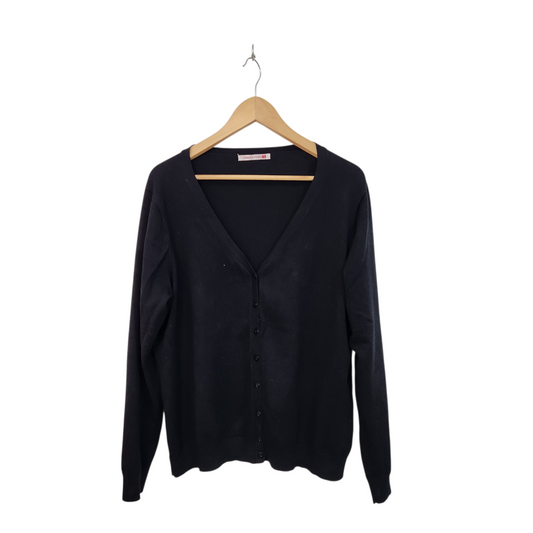 TAMNOON | קרדיגן צבע שחור | לאישה מידה 4 XL