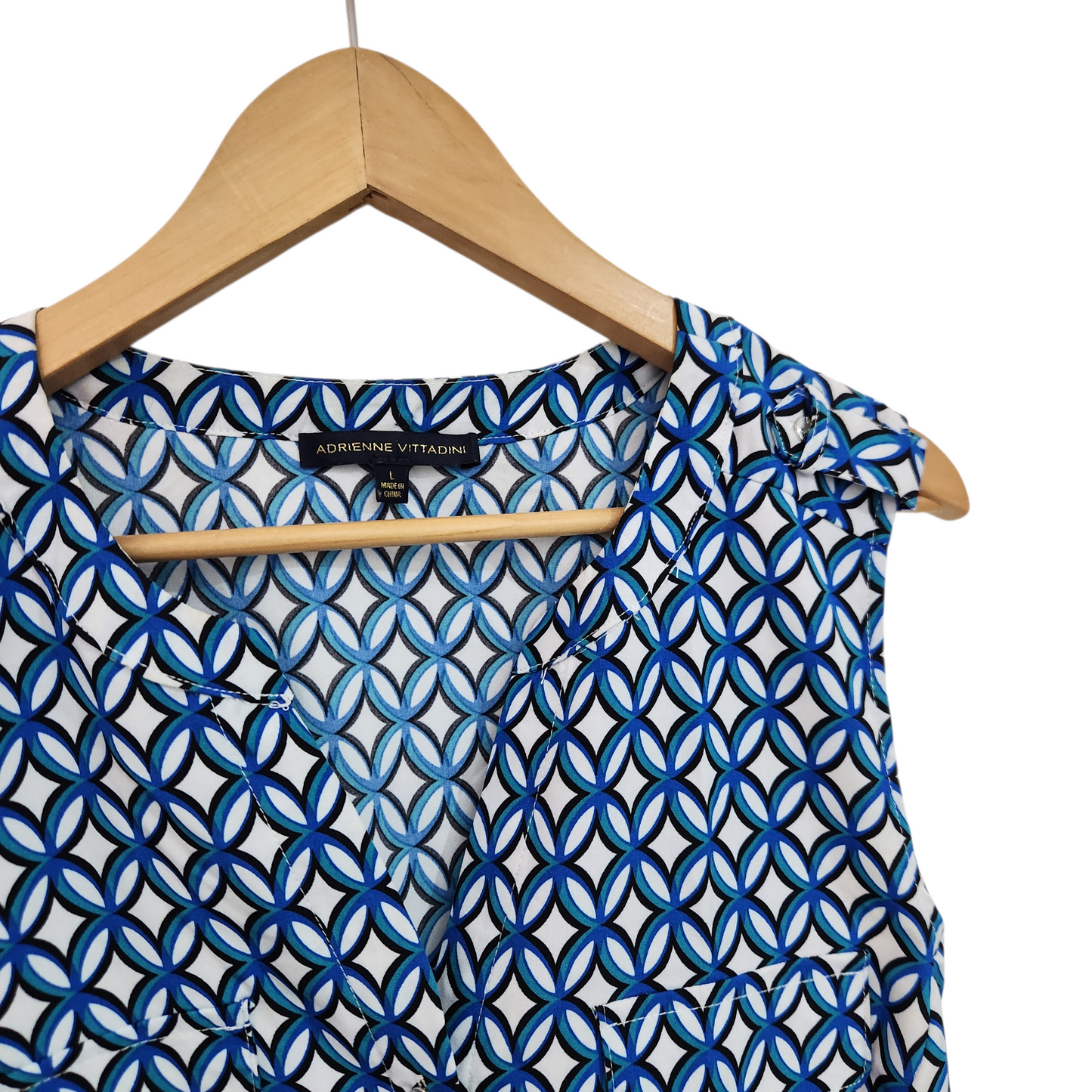 ADRIENNE VITTADINI | גופייה מכופתרת מעוצבת | לאישה מידה L