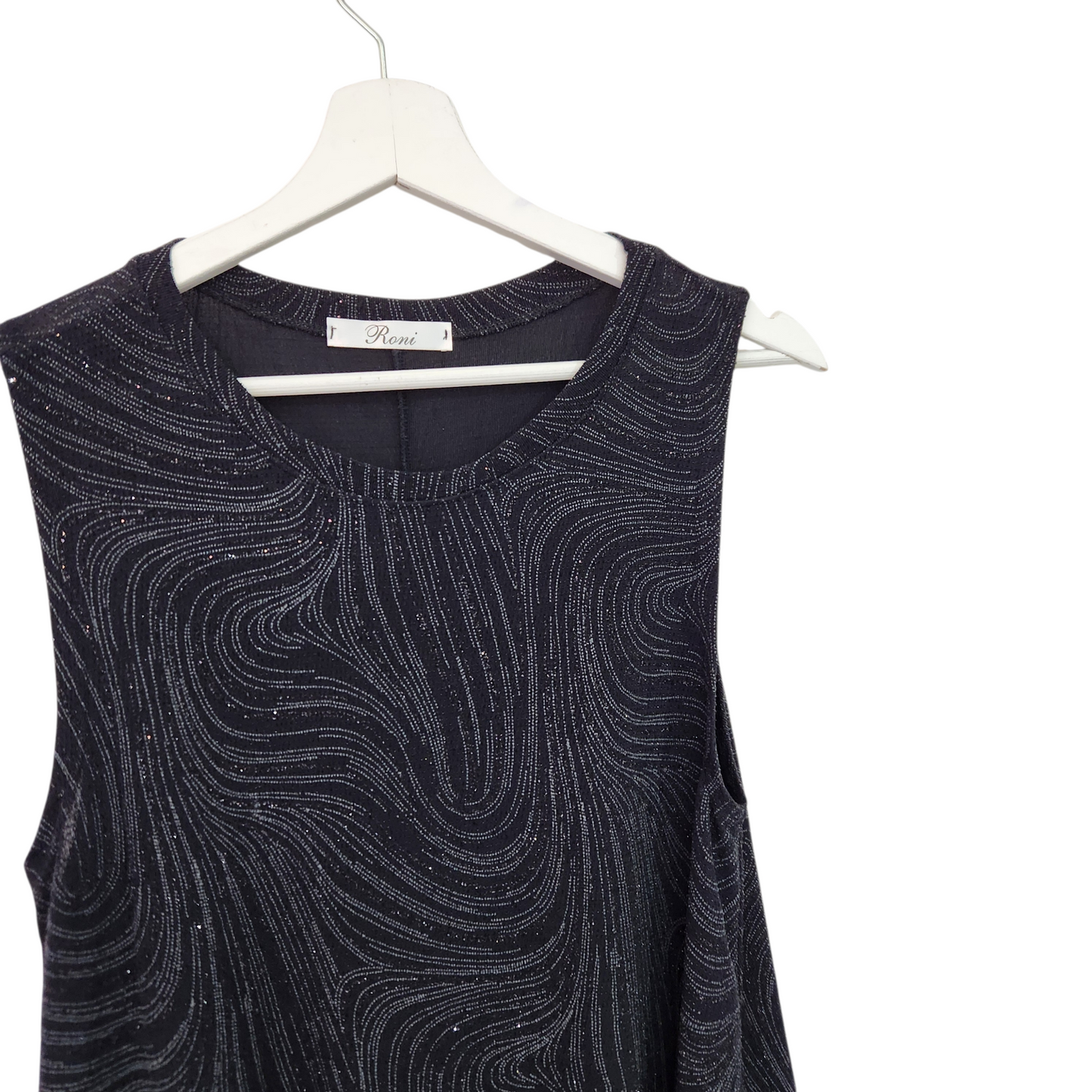 ROMI | שמלה שחורה נוצצת | לאישה מידה 1 S