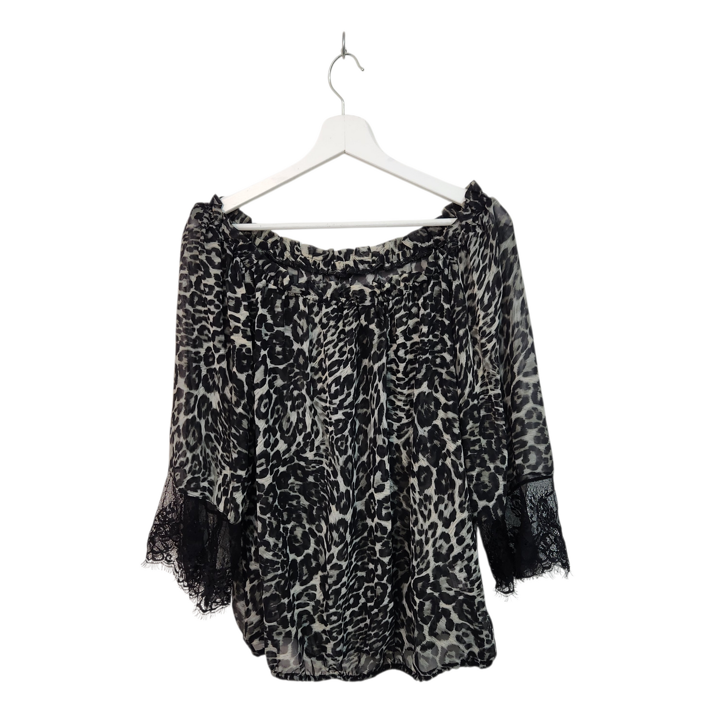 DISCREET | חולצה ארוכה דקה מנומרת | לאישה מידה 3 L