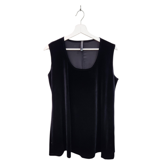 DISCREET | גופיית סטן צבע שחור | לאישה מידה 4 XL