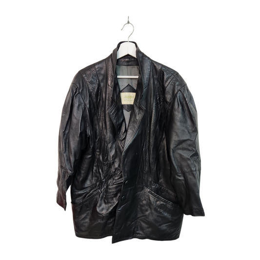 STRIWA | מעיל עור וינטג' | לאישה מידה XL | במצב טוב סימני שימוש קלים