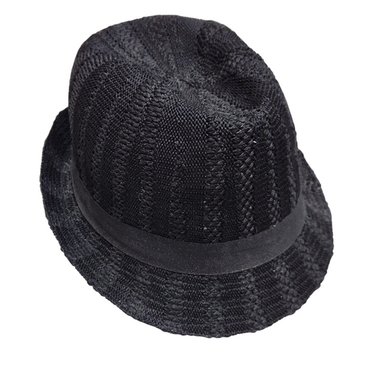 כובע פדורה קצרה צבע שחור | כובע טרילבי