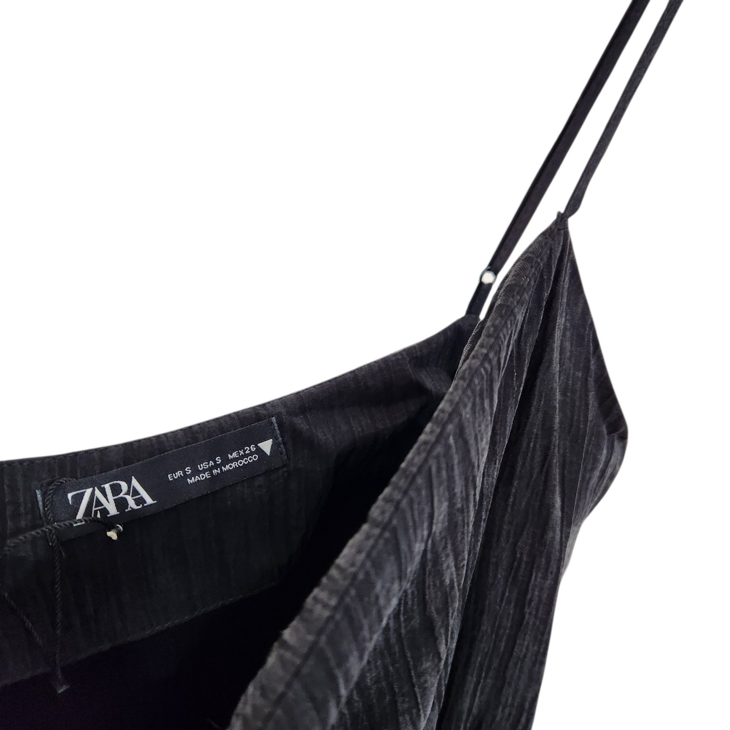 ZARA | שמלה קצרה צבע שחור | לאישה מידה S