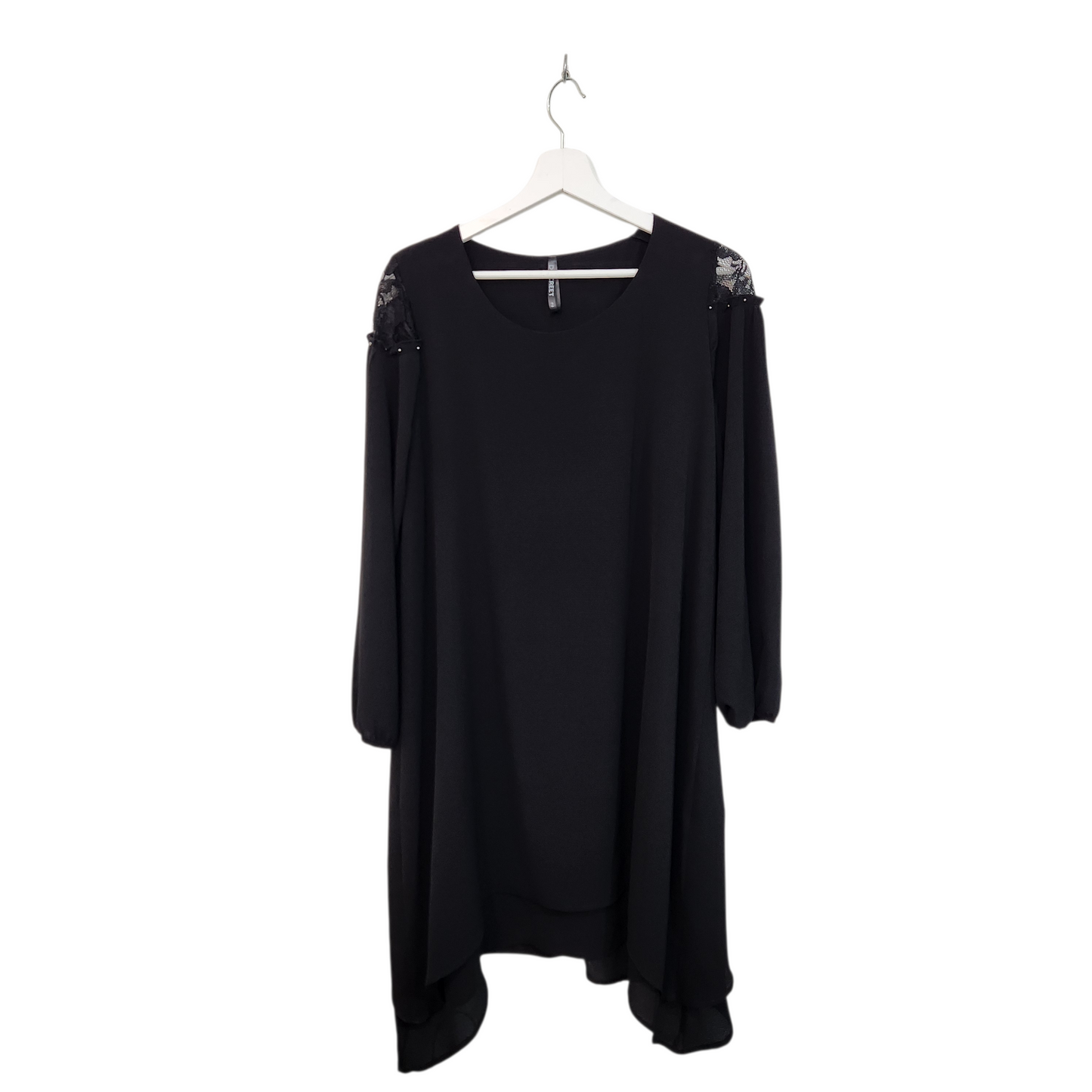 DISCREET | שמלה שרוול ארוך צבע שחור | לאישה מידה 2