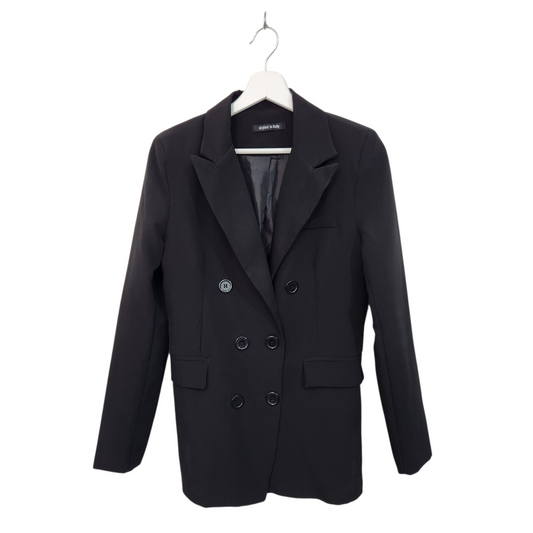 MADE IN ITALY | ג'קט צבע שחור | לאישה מידה S/M