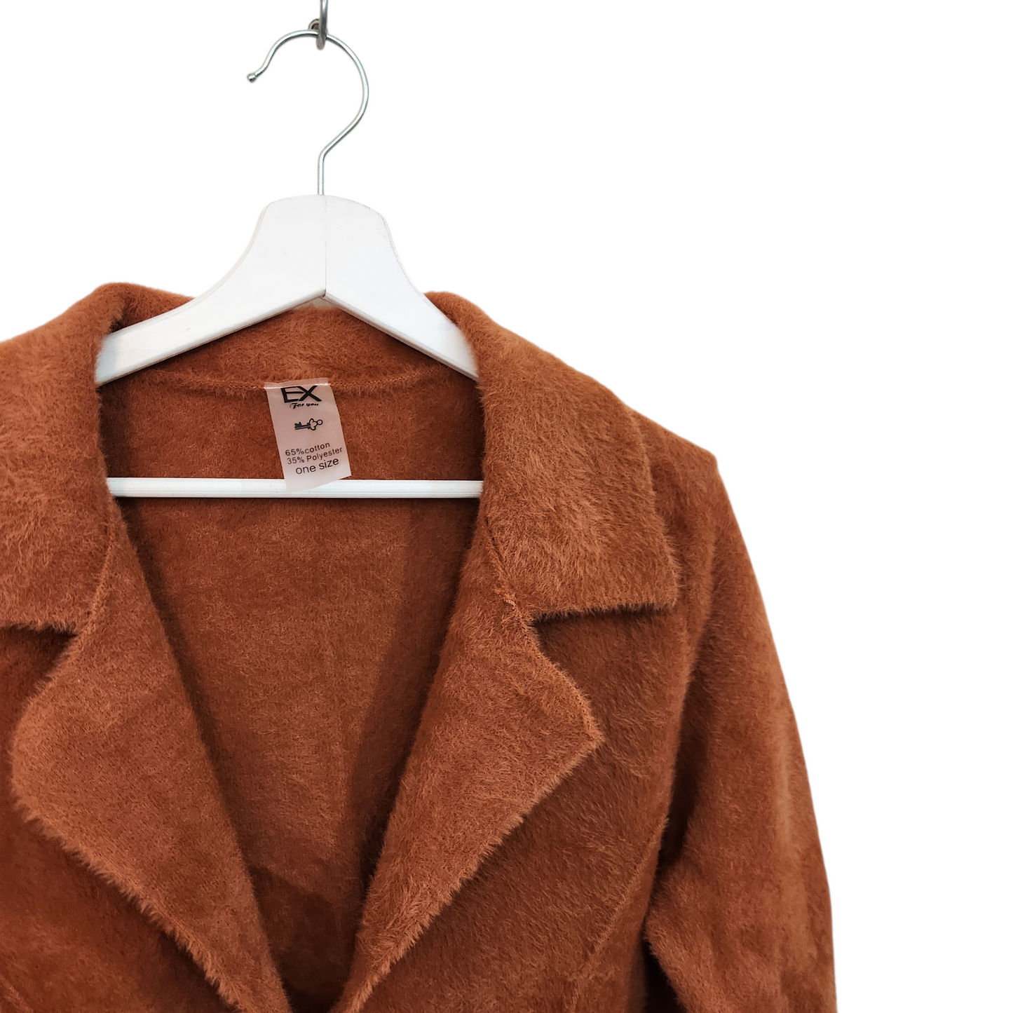 EX | ג'קט פרוותי כתום | לאישה מידה S/M