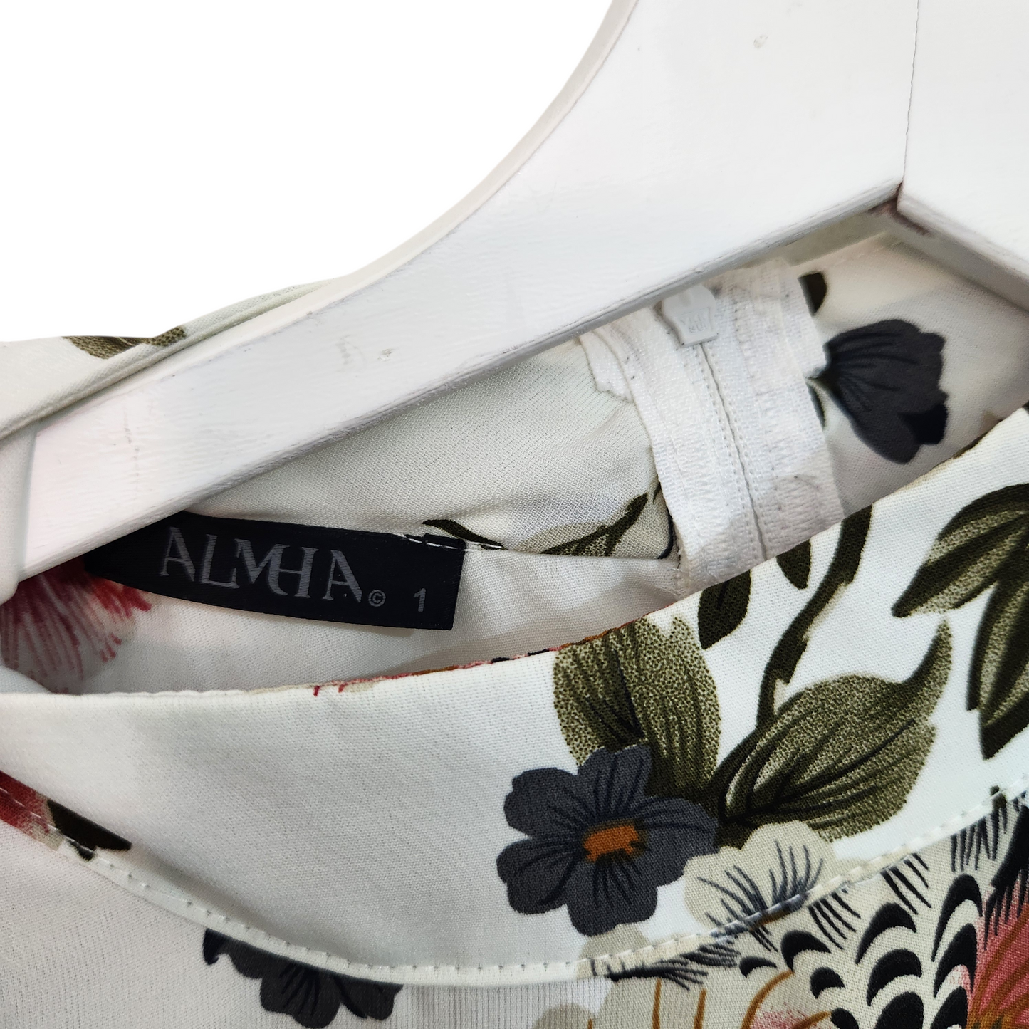 ALMA | חולצה ארוכה דקה פרחונית | לאישה מידה 1 S