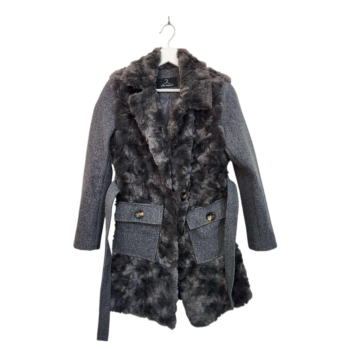 NEW COLLECTION | ג'קט חורפי צבע אפור | לאישה מידה M