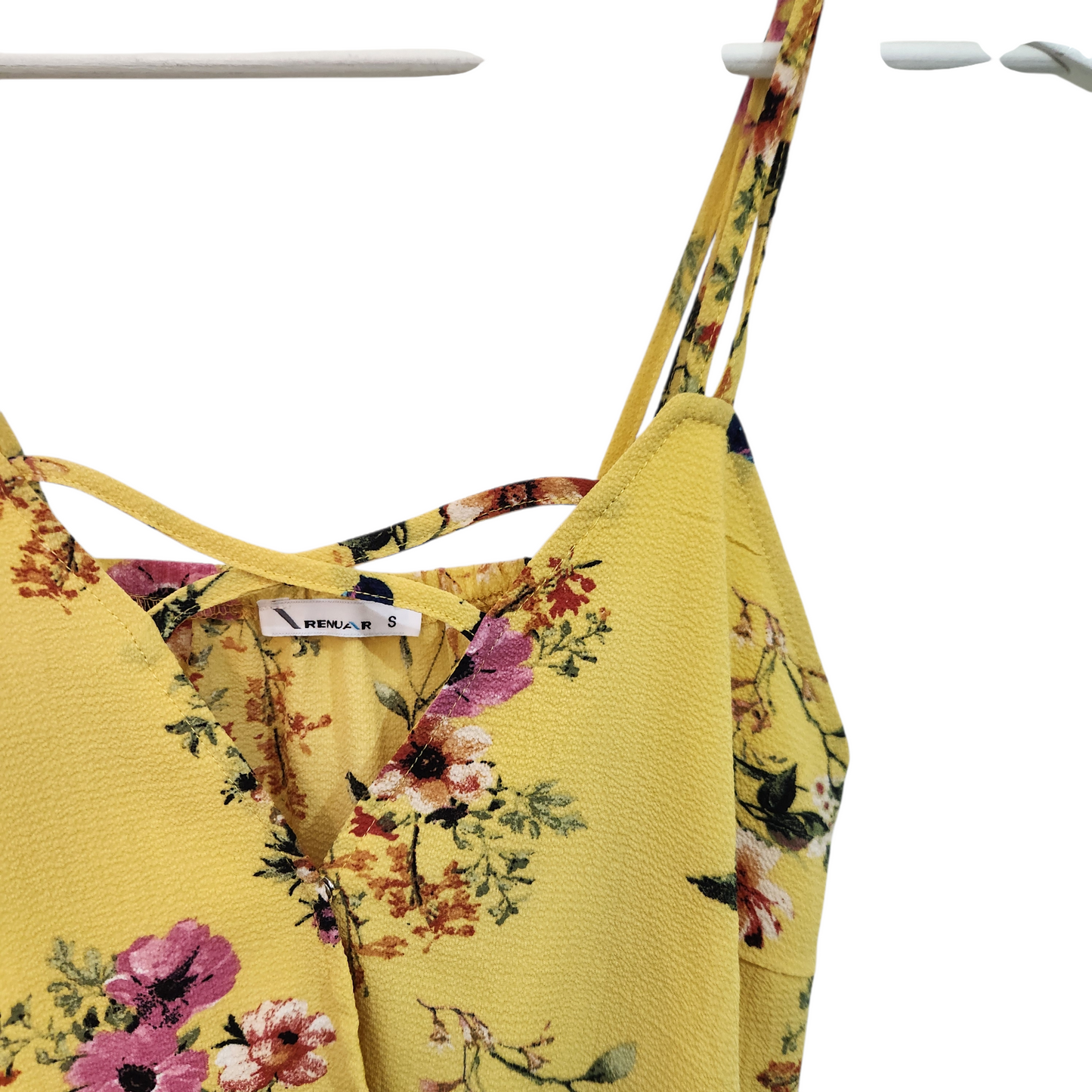 RENUAR | גופיה פרחונית צהובה | לאישה מידה S