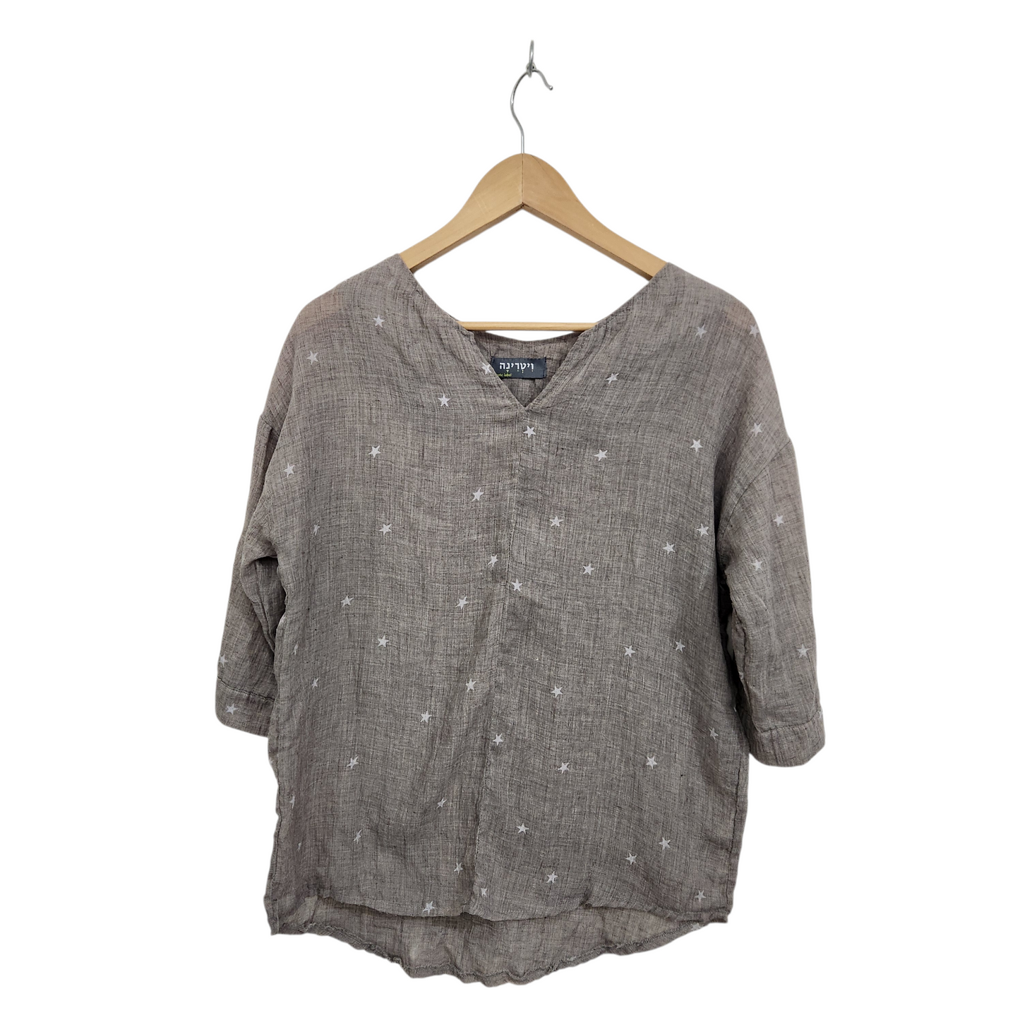 ויטרינה | חולצה ארוכה דקה לאישה | מידה M