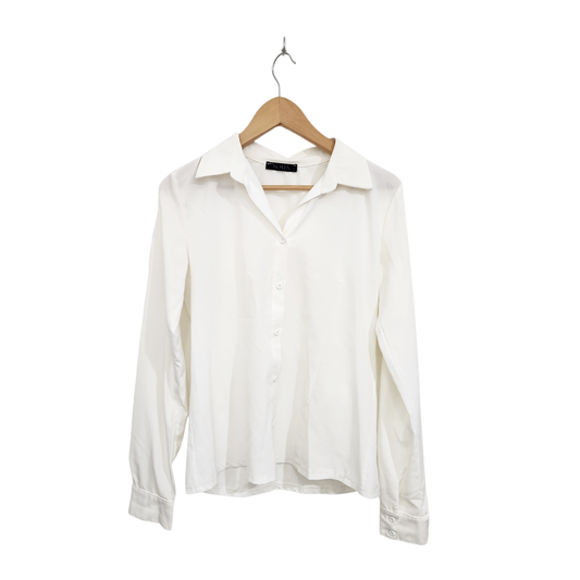 ALMHA | חולצה ארוכה דקה צבע קרם | לאישה מידה 1 S