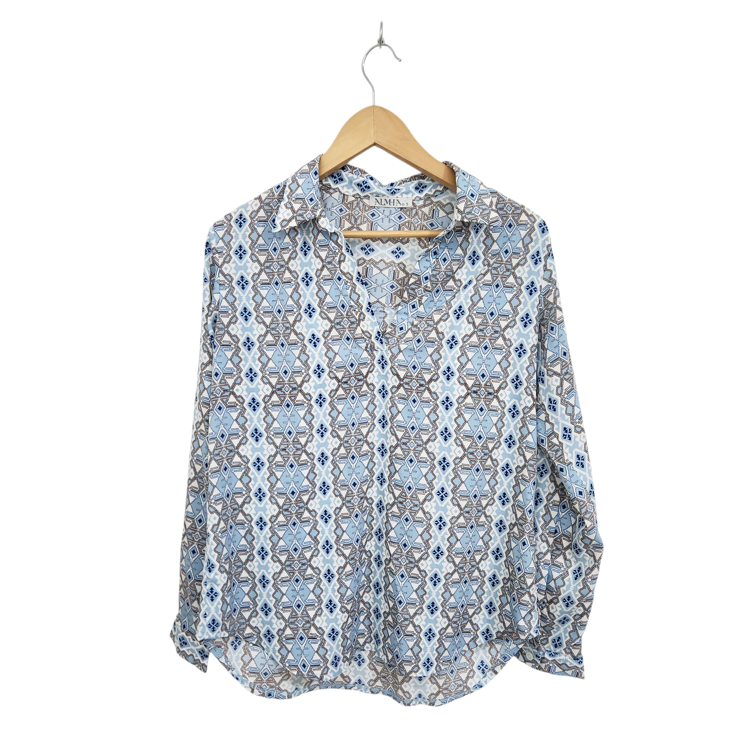 ALMA | חולצה ארוכה דקה צבע תכלת | לאישה מידה S