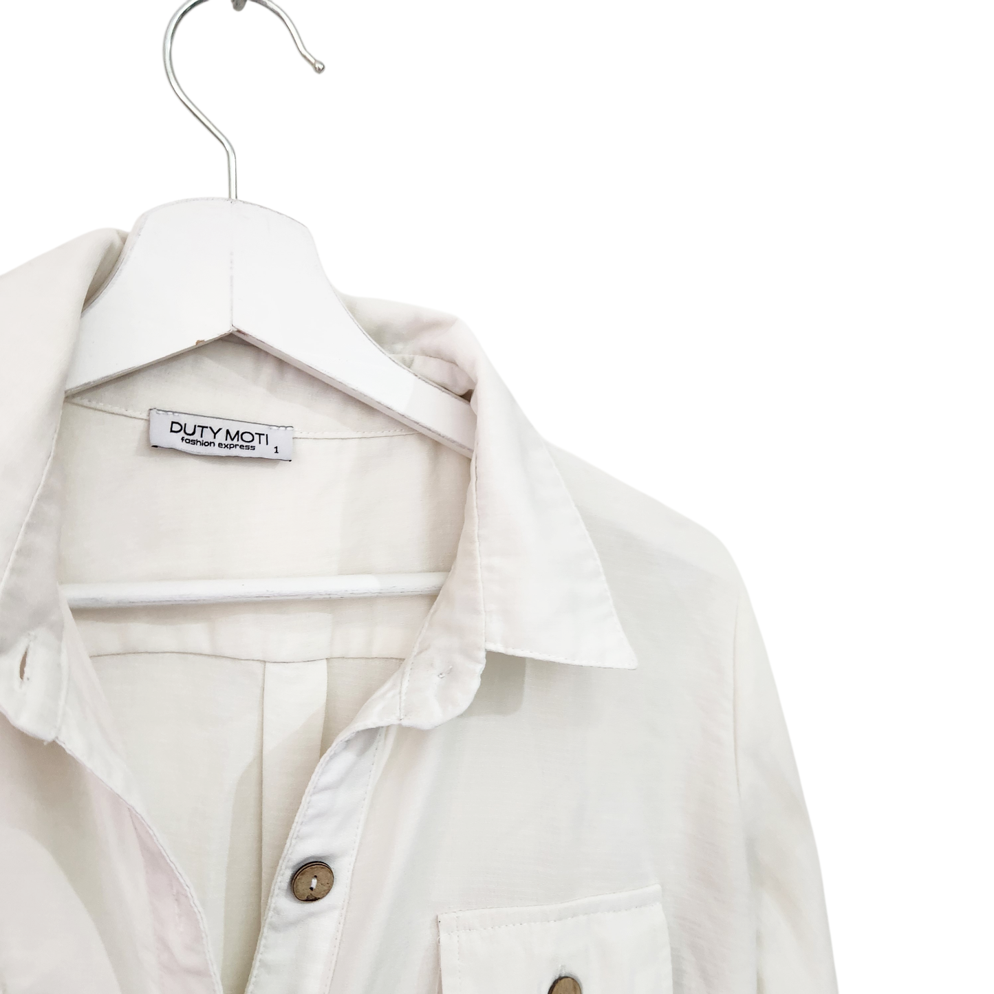 DUTY MOTU | חולצה ארוכה דקה מכופתרת | לאישה מידה 1 S