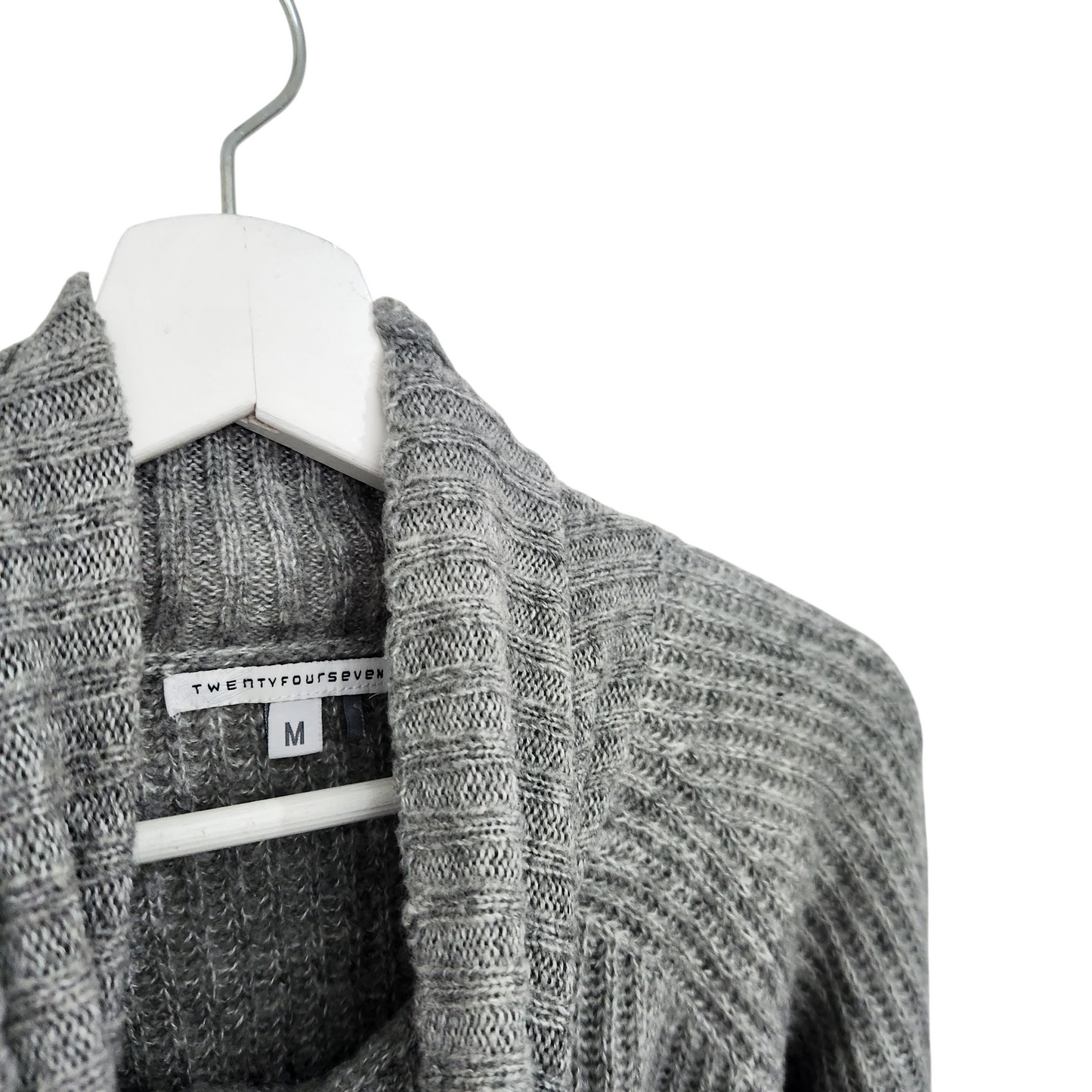 TWENTYFOURSEVEN | סוודר צבע אפור | לאישה מידה M