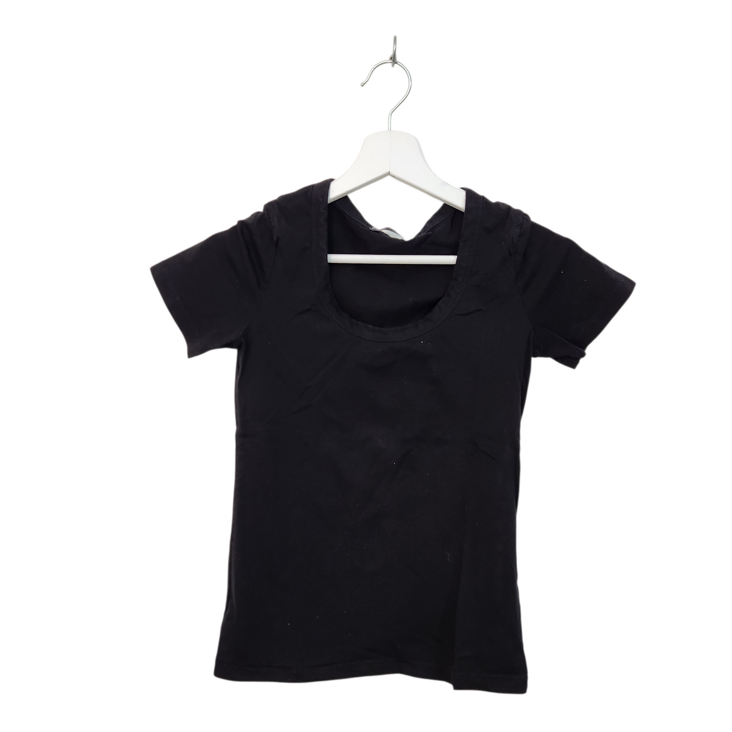 FOX | חולצה קצרה צבע שחור | לאישה מידה XS