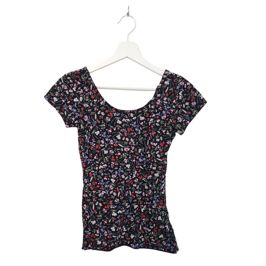 Clockhouse | חולצה קצרה פרחונית | לאישה מידה M