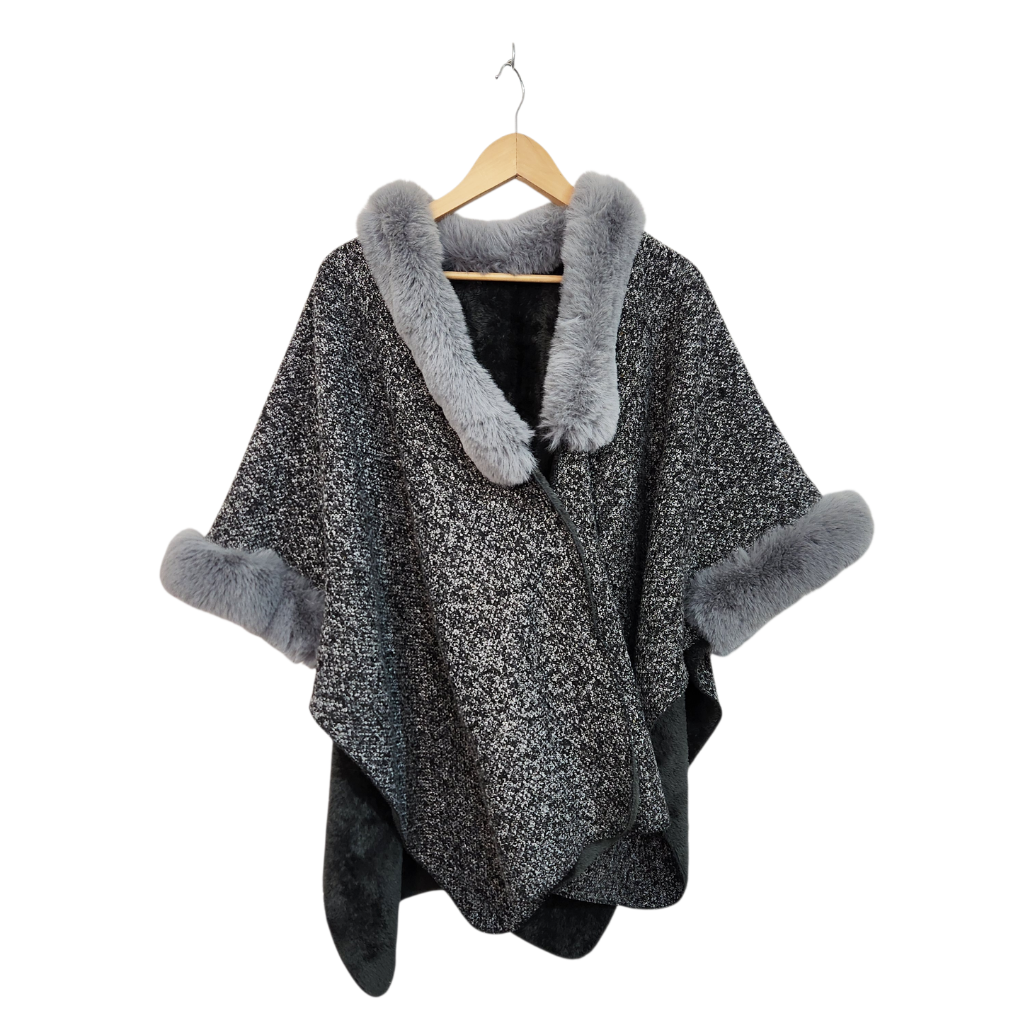 עליונית ויטנג' פרוותית עם פליז פנימי | לאישה מידה XL/XXL