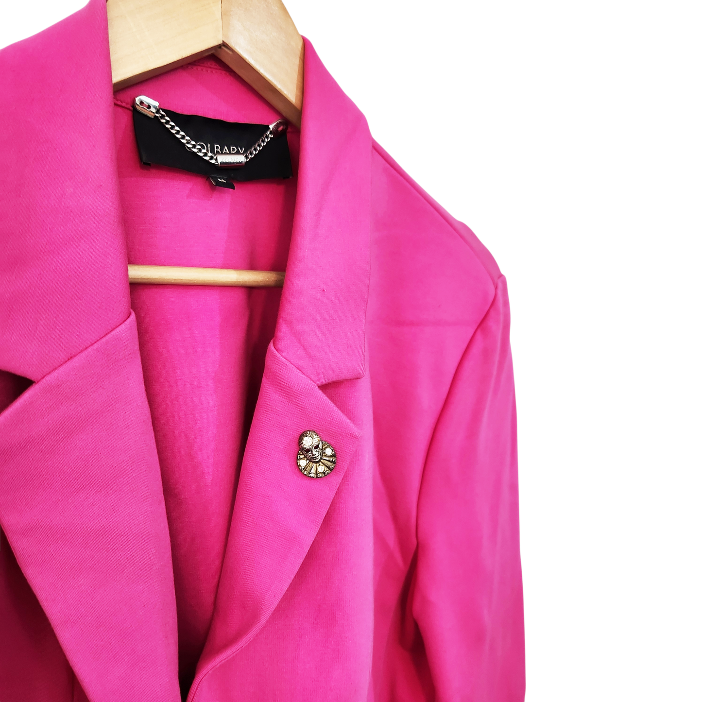 GOLBARY | ג'קט ורוד עם סיכה לאישה מידה 44