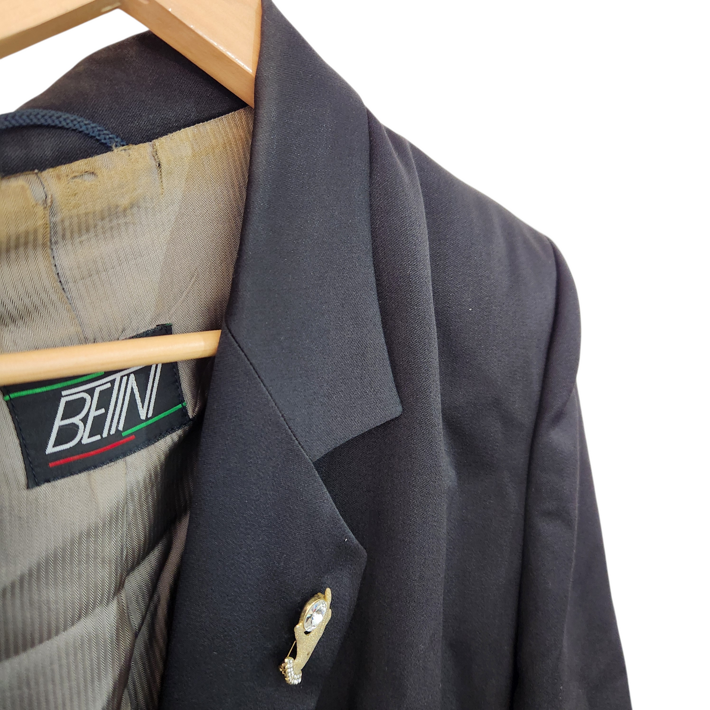 BETINI | ג'קט וינטג' צבע שחור | לאישה מידה 42
