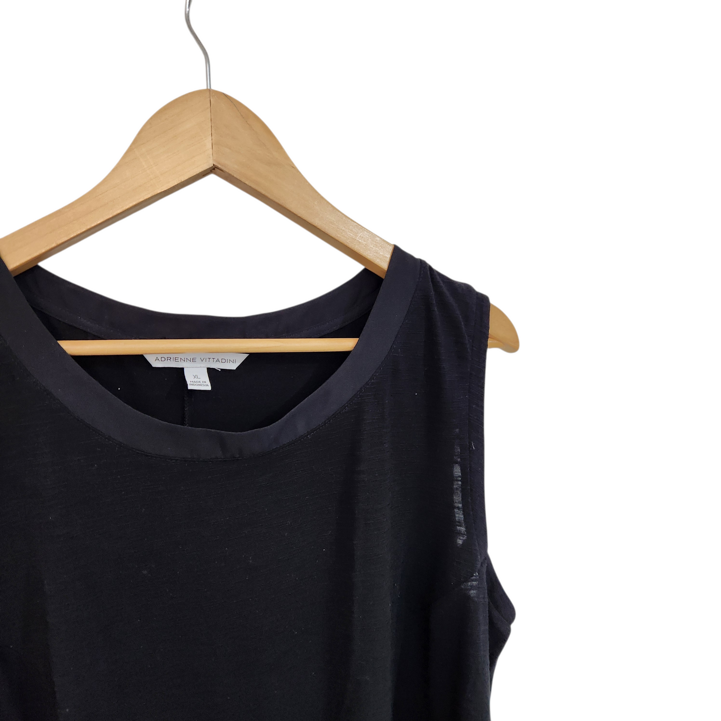 ADRIENNE VITTADINI | גופיה מעוצבת צבע שחור | לאישה מידה XL