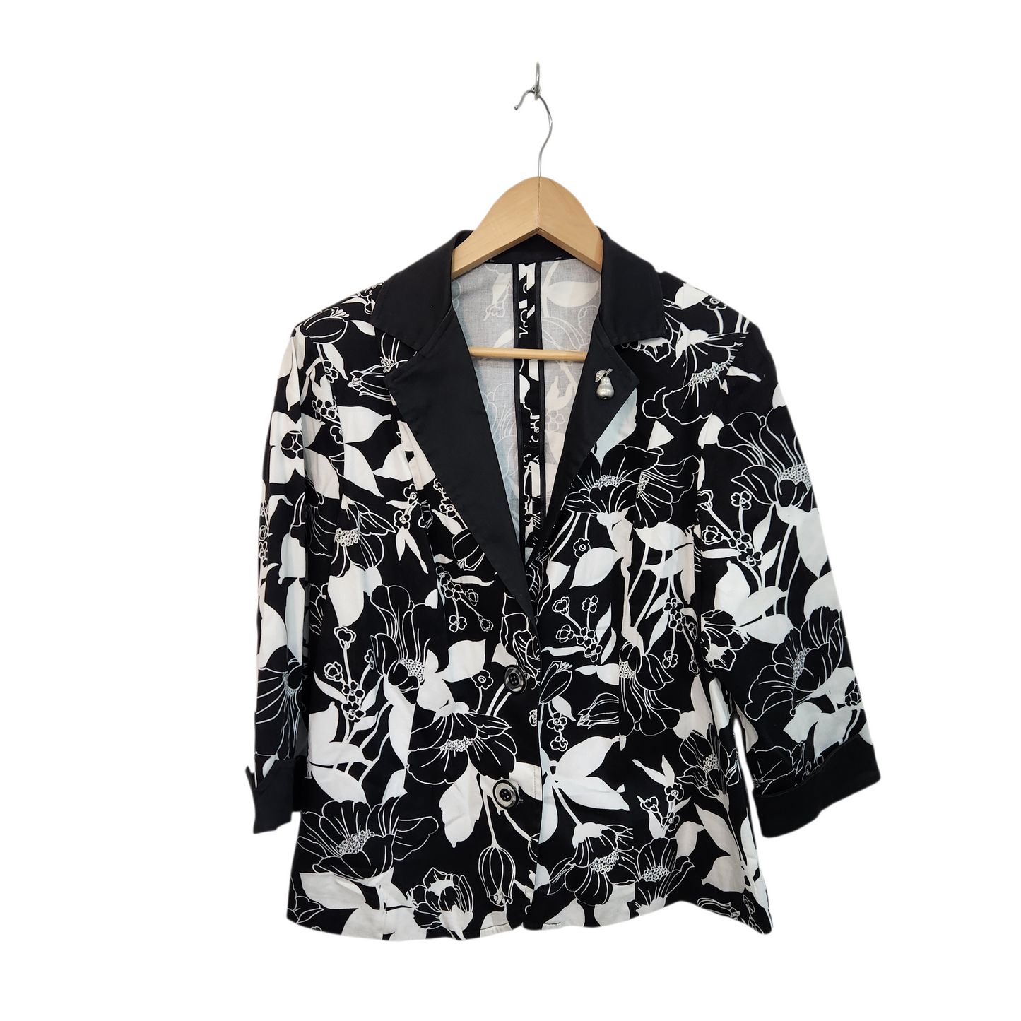 ג'קט וינטג' דק עם כריות כתפיים | לאישה מידה XL