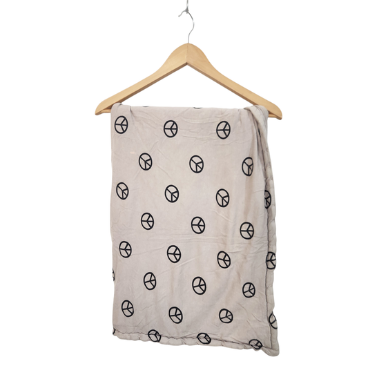 שמיכה עם הדפס PEACE | לתינוקות