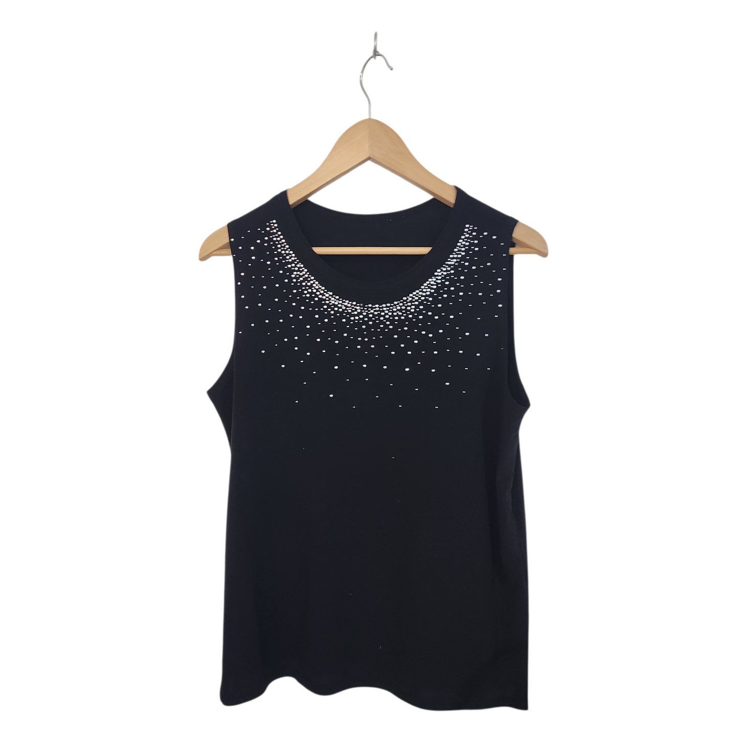 גופיה צבע שחור מעוצבת | לאישה מידה XL