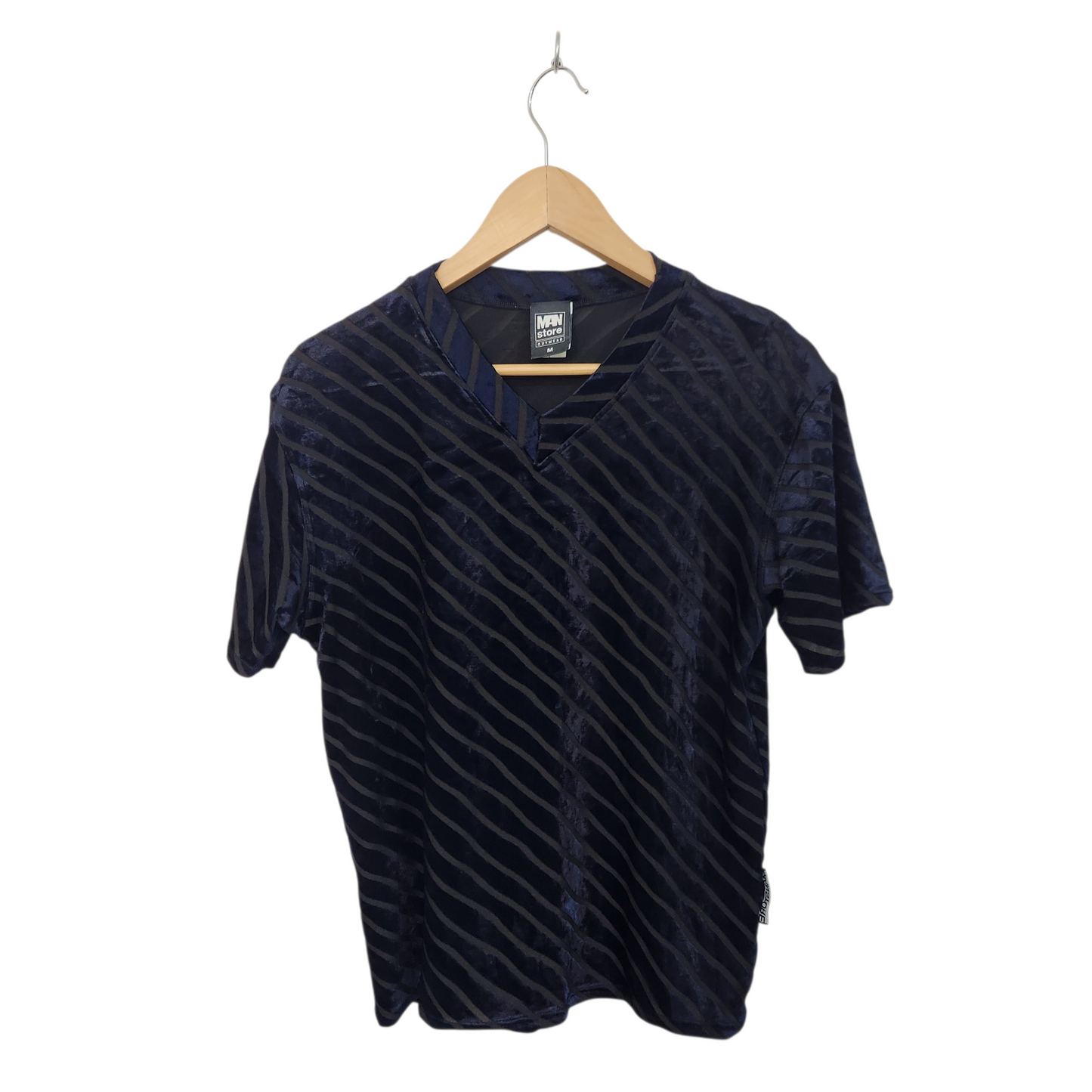 MANSTORE | חולצת וינטג' קטיפתית מעוצבת | לאישה מידה M