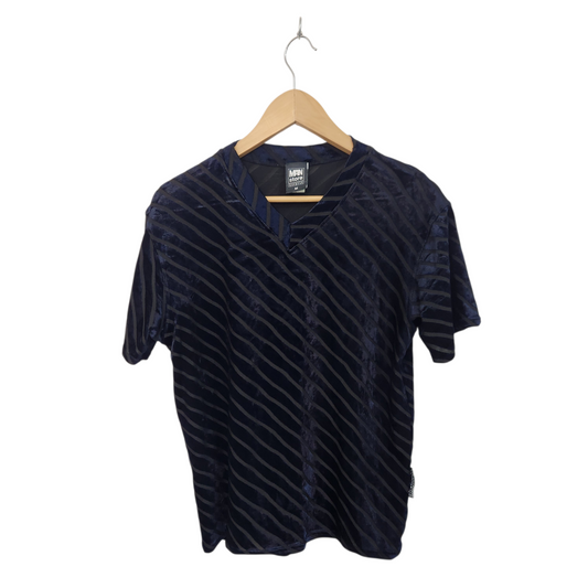 MANSTORE | חולצת וינטג' קטיפתית מעוצבת | לאישה מידה M