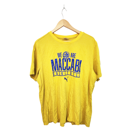 PUMA | חולצה קצרה מכבי תל אביב | לגבר מידה XL