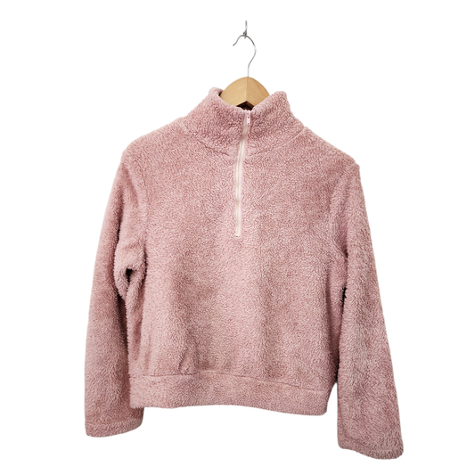 SHEIN | חולצת פליז צבע ורוד עתיק | לאישה מידה S