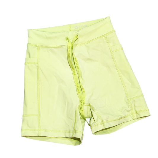 OFFLINE | טייץ קצר צבע צהוב ניאון | לאישה מידה XS