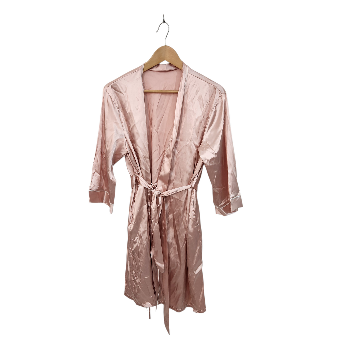 TOUCH LINE | סט חלוק + פיג׳מת סטן לאישה מידה M