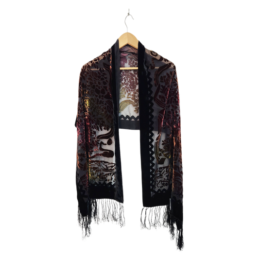 צעיף וינטג' עם קטיפה