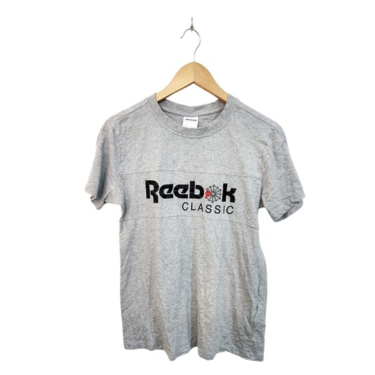 REEBOK | חולצה קצרה צבע אפור | לאישה מידה M