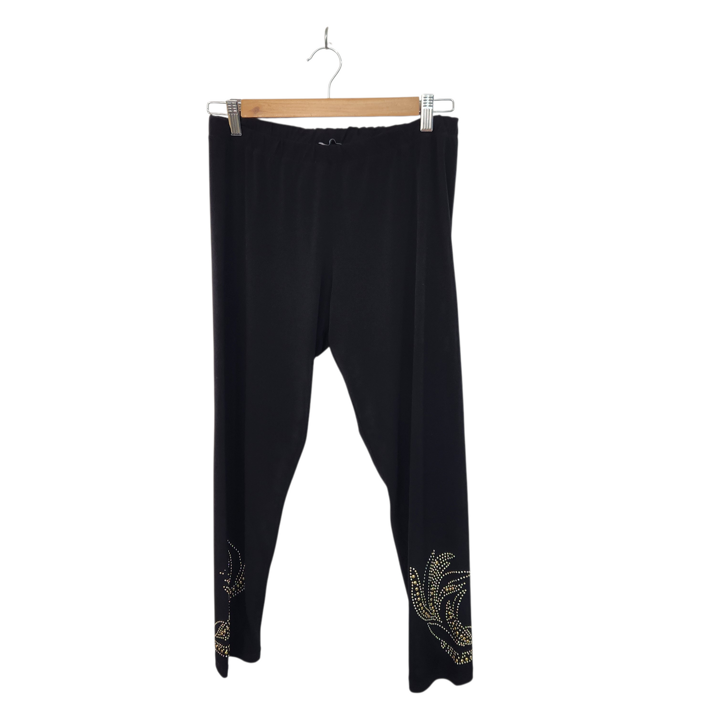 DISCREET | מכנסיים ארוכים דקים צבע שחור | מידה 5 XL