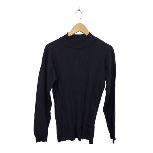 CRAZY LINE | L חולצה ארוכה שחורה לאישה מידה 3