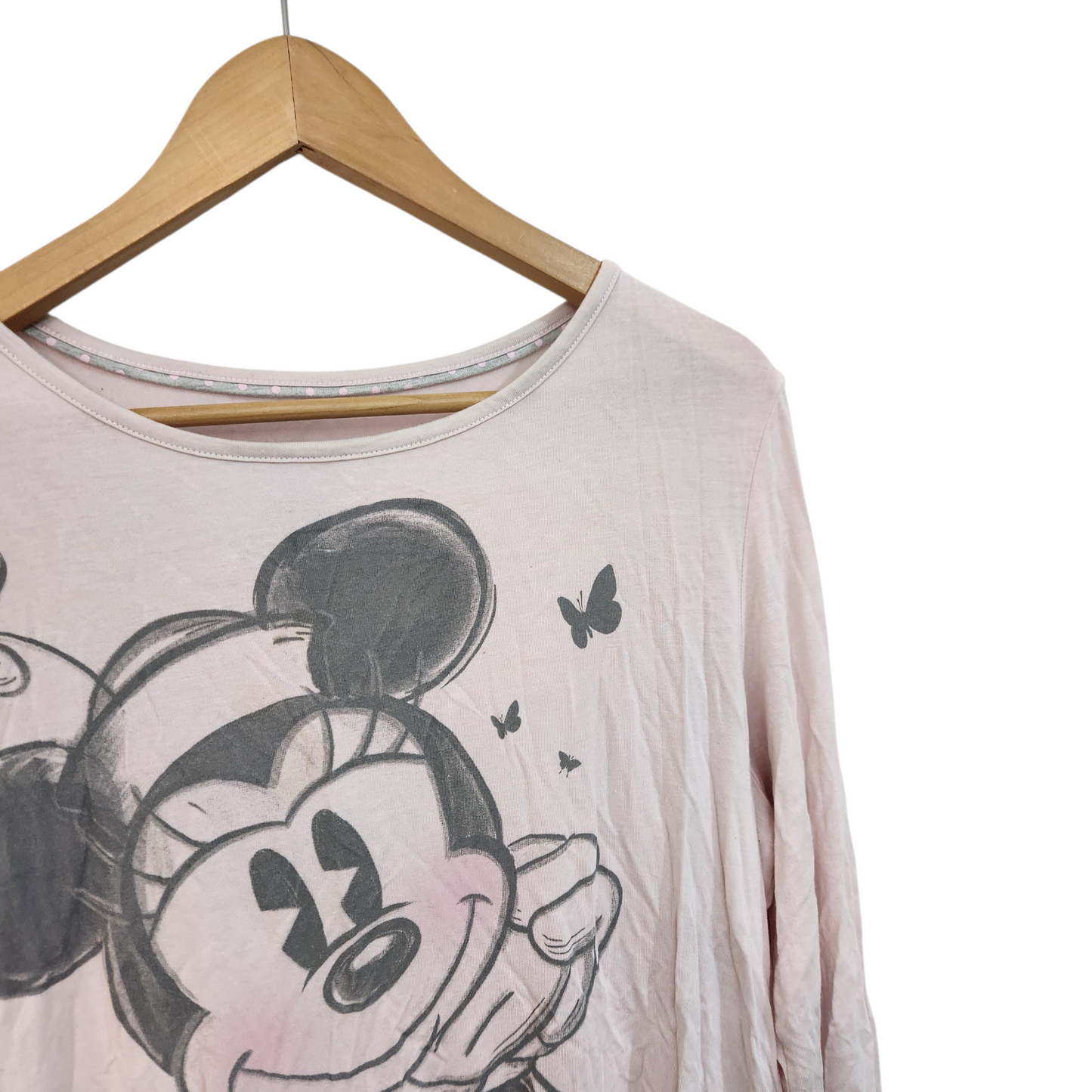 DISNEY | חולצה ארוכה ורודה מינימאוס לאישה מידה M