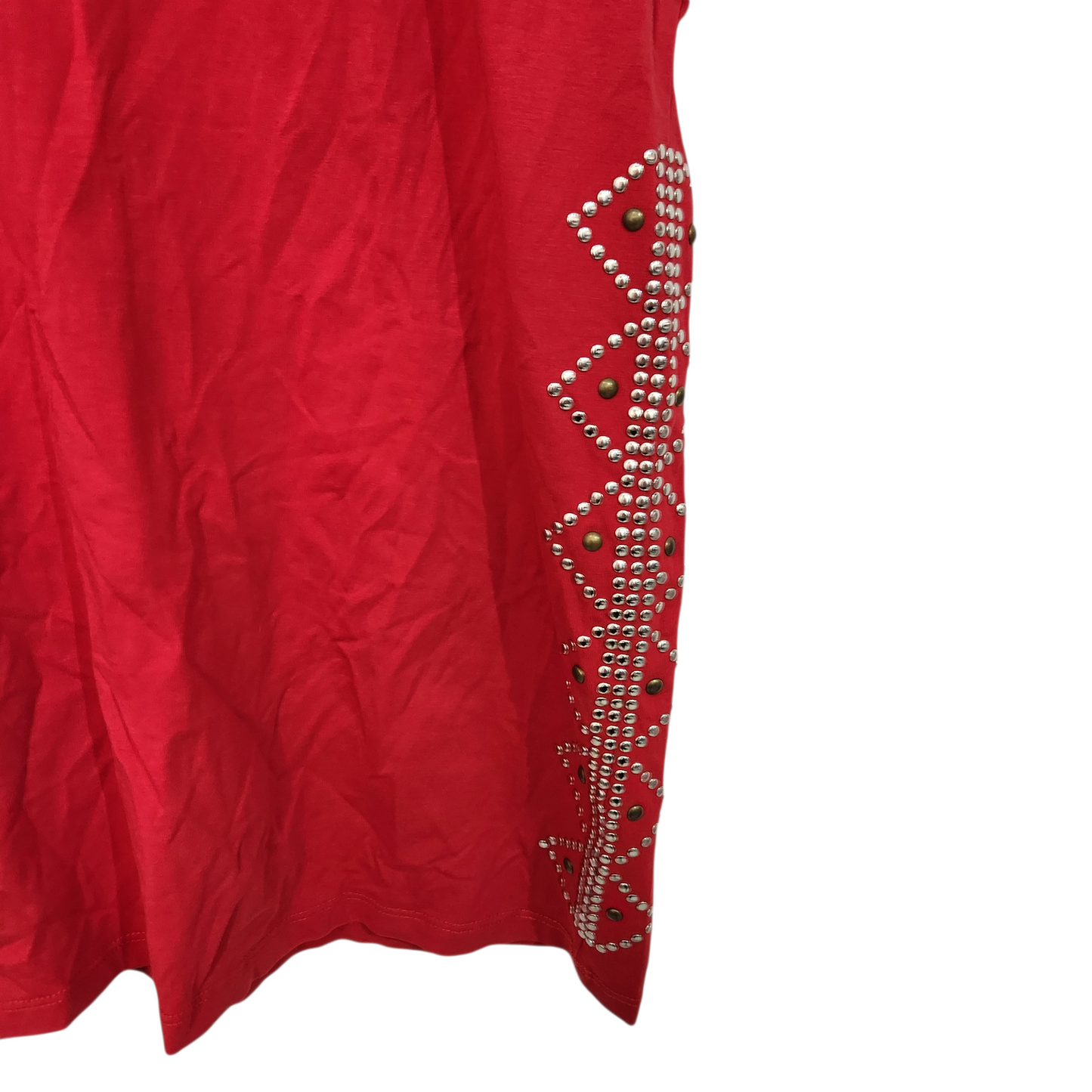 GOLBARY | חולצה קצרה צבע אדום | לאישה מידה 3 L