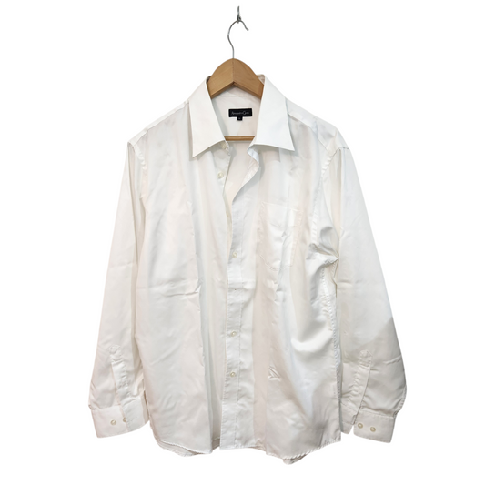 ALESSANDRO GOTTI | חולצה מכופתרת צבע לבן | לגבר מידה L