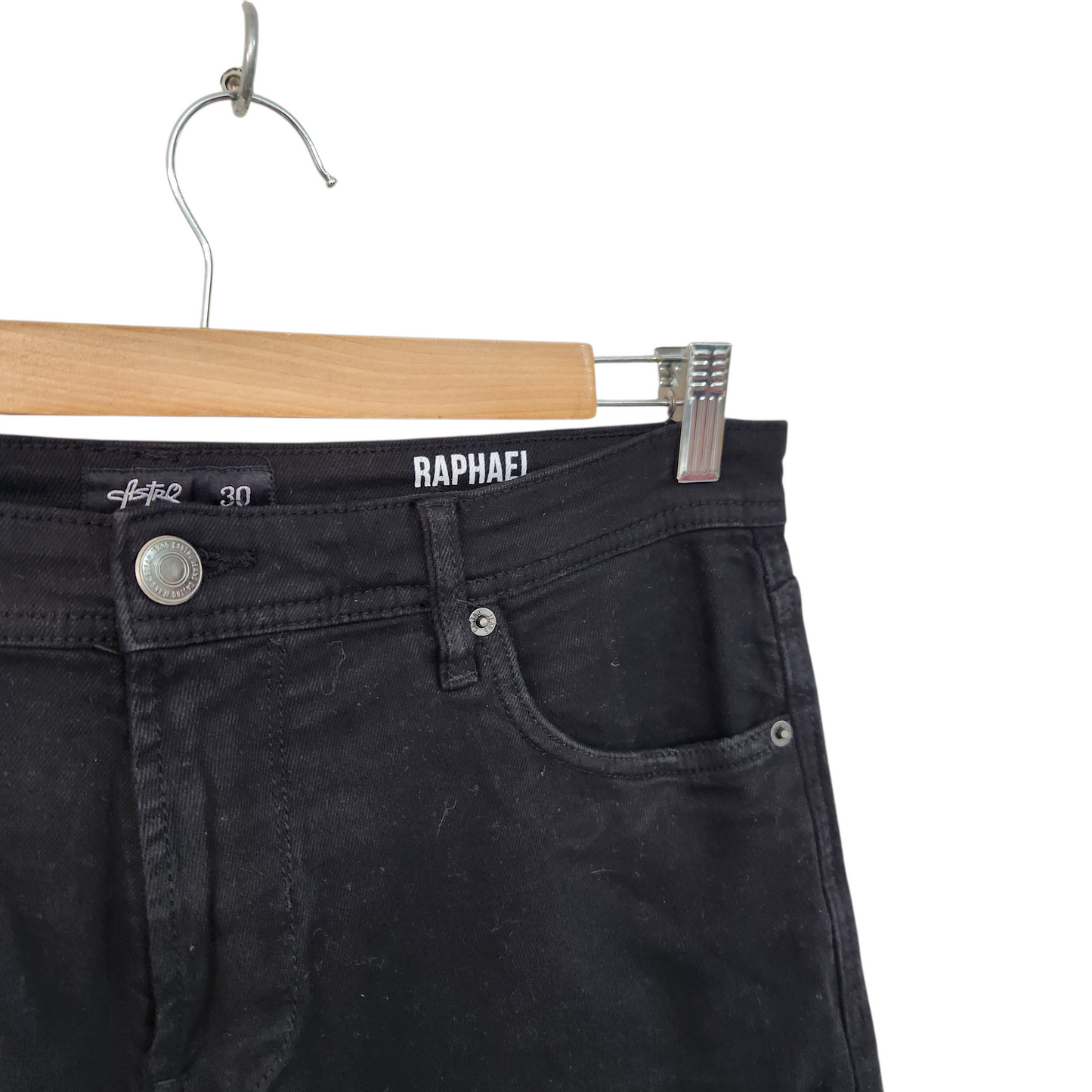 CASTRO | מכנסיים ארוכים צבע שחור | לגבר מידה 30 RAPHAEL | SLIM RELAXED