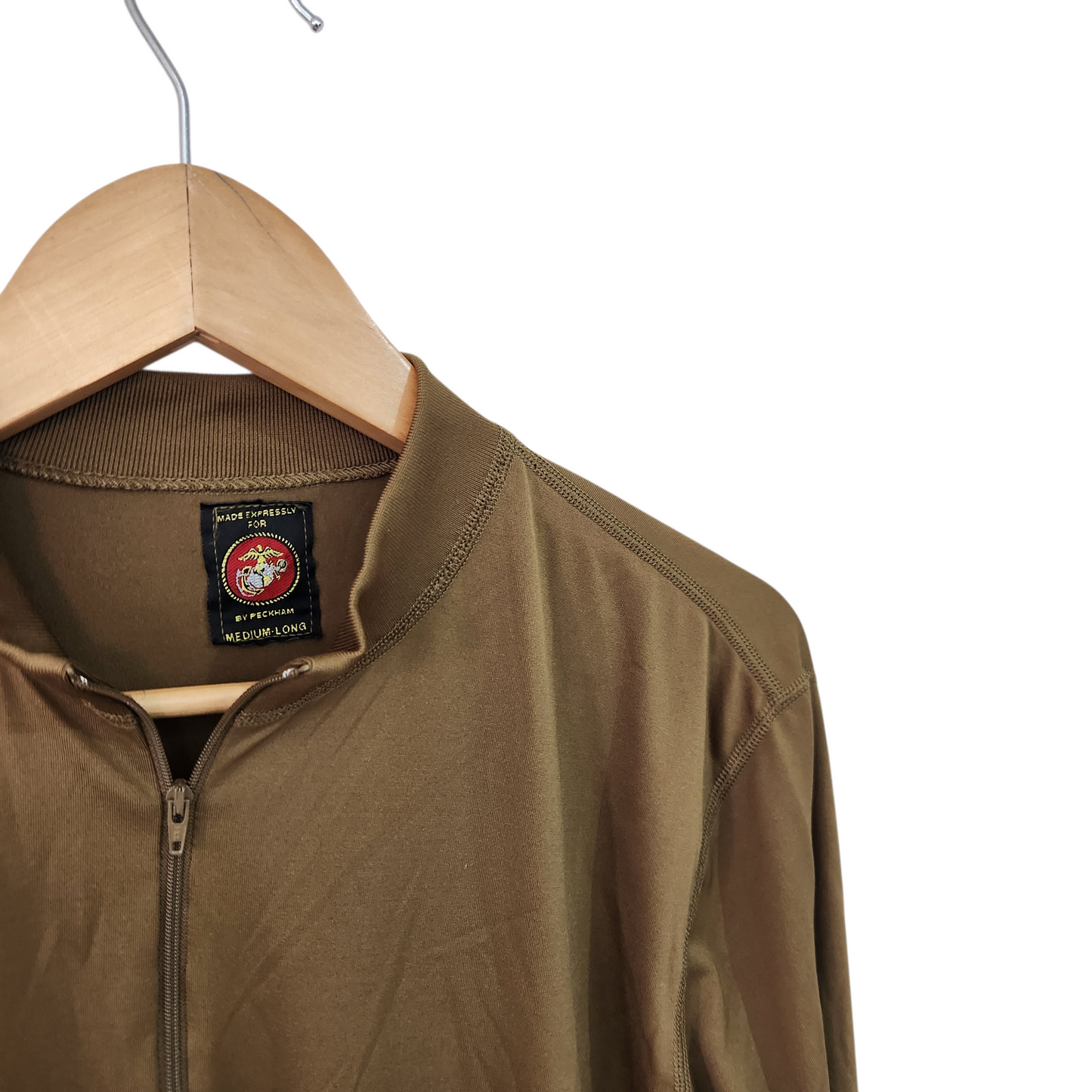 שמלה ארוכה דקה צבע ירוק זית | לאישה מידה M