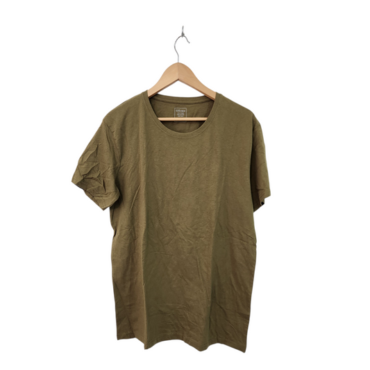 OXFORD | חולצה קצרה צבע ירוק זית | לגבר מידה L