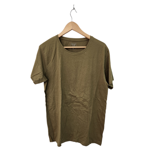 OXFORD | חולצה קצרה לגבר צבע ירוק זית | מידה XS