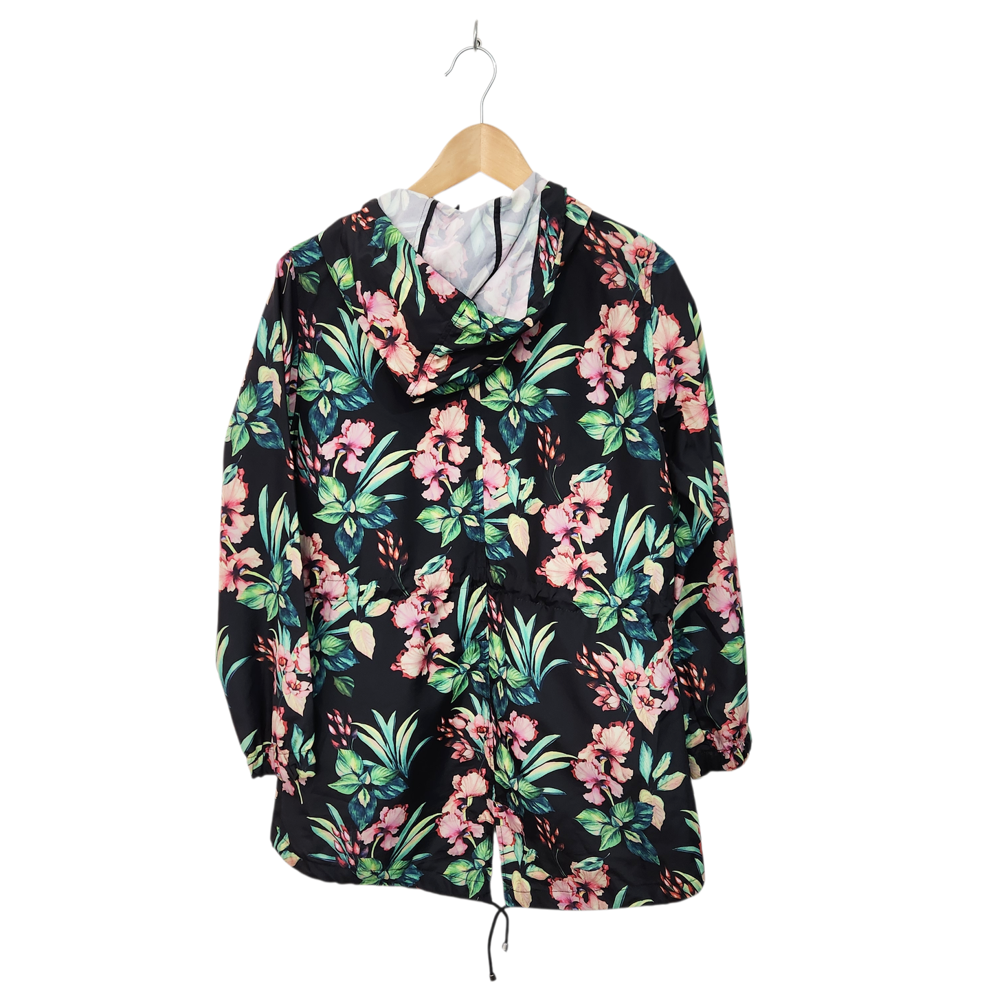 PRIMARK | מעיל ניילון פרחוני דק | לאישה מידה S