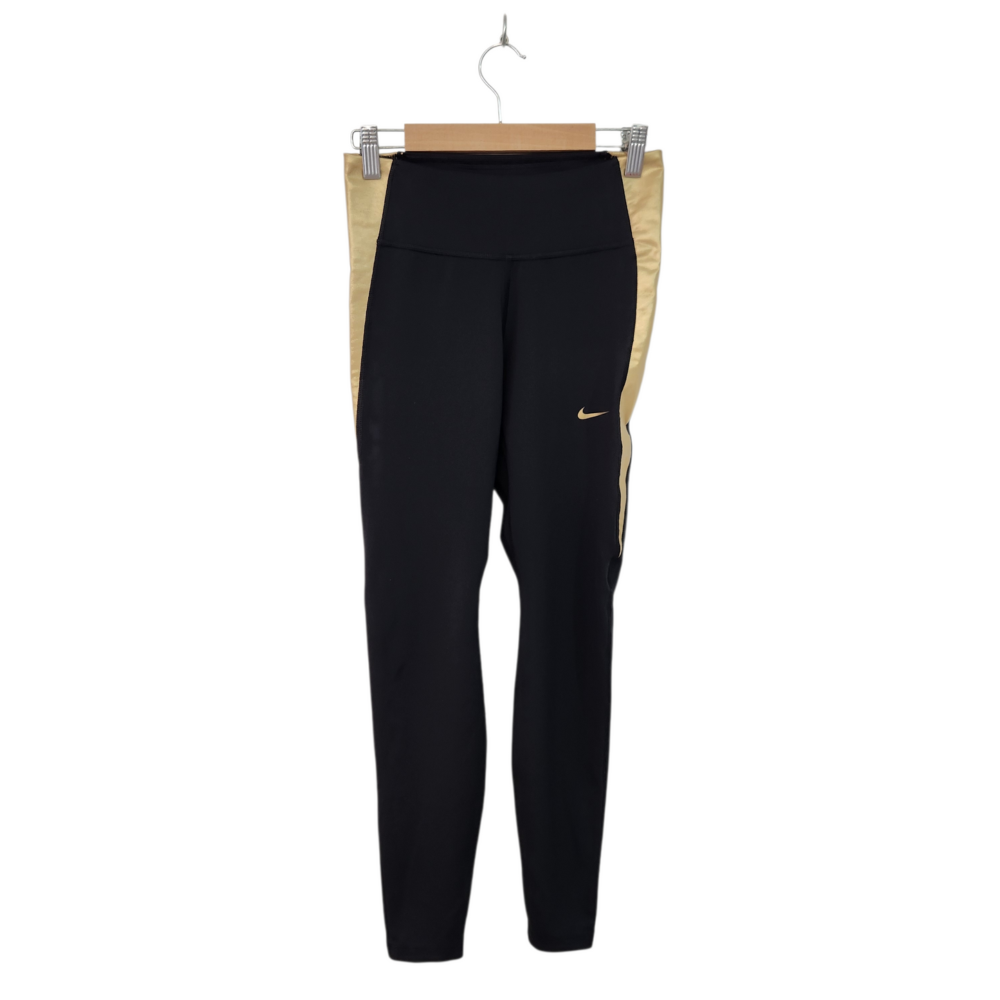 NIKE DRI-FIT | טייץ שחור זהב | לאישה מידה S