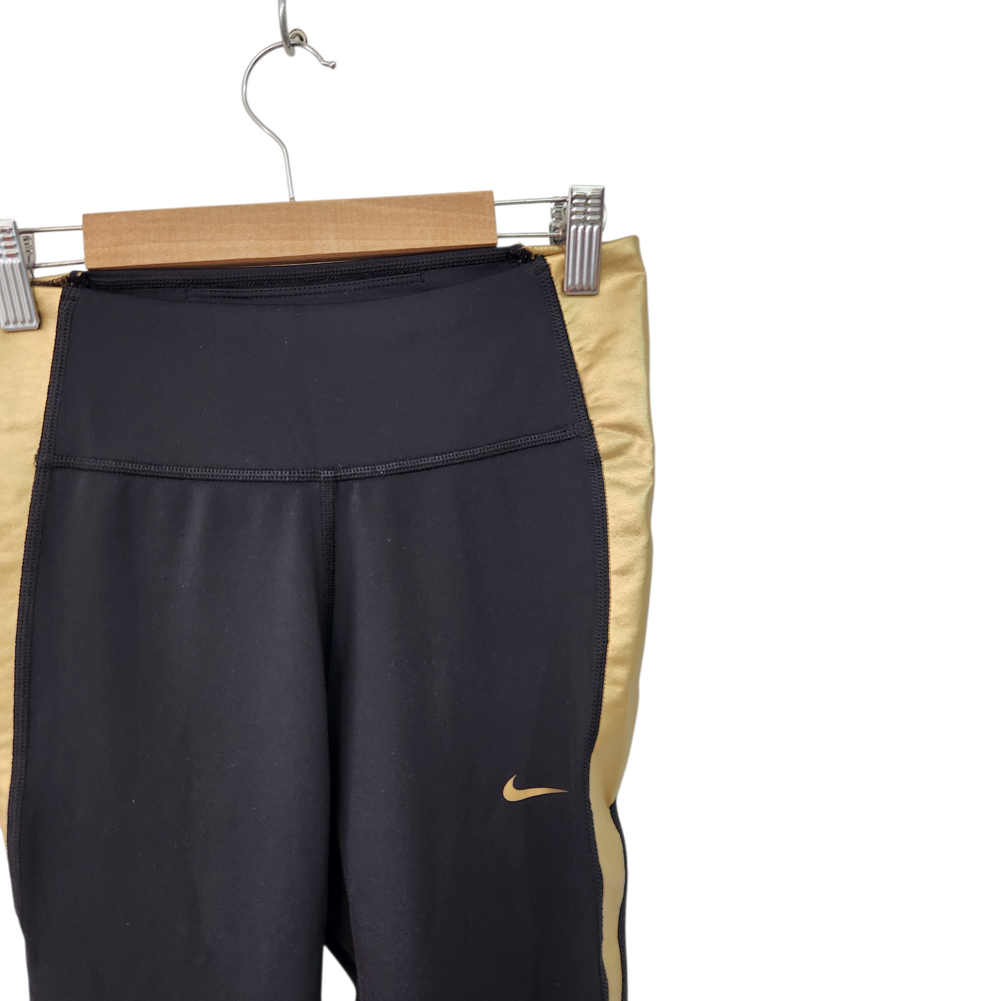 NIKE DRI-FIT | טייץ שחור זהב | לאישה מידה S